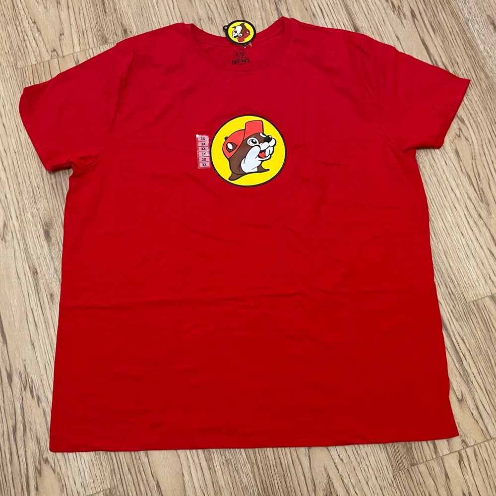 Buc-ee's Classic Red Logo Shirt Size 3X